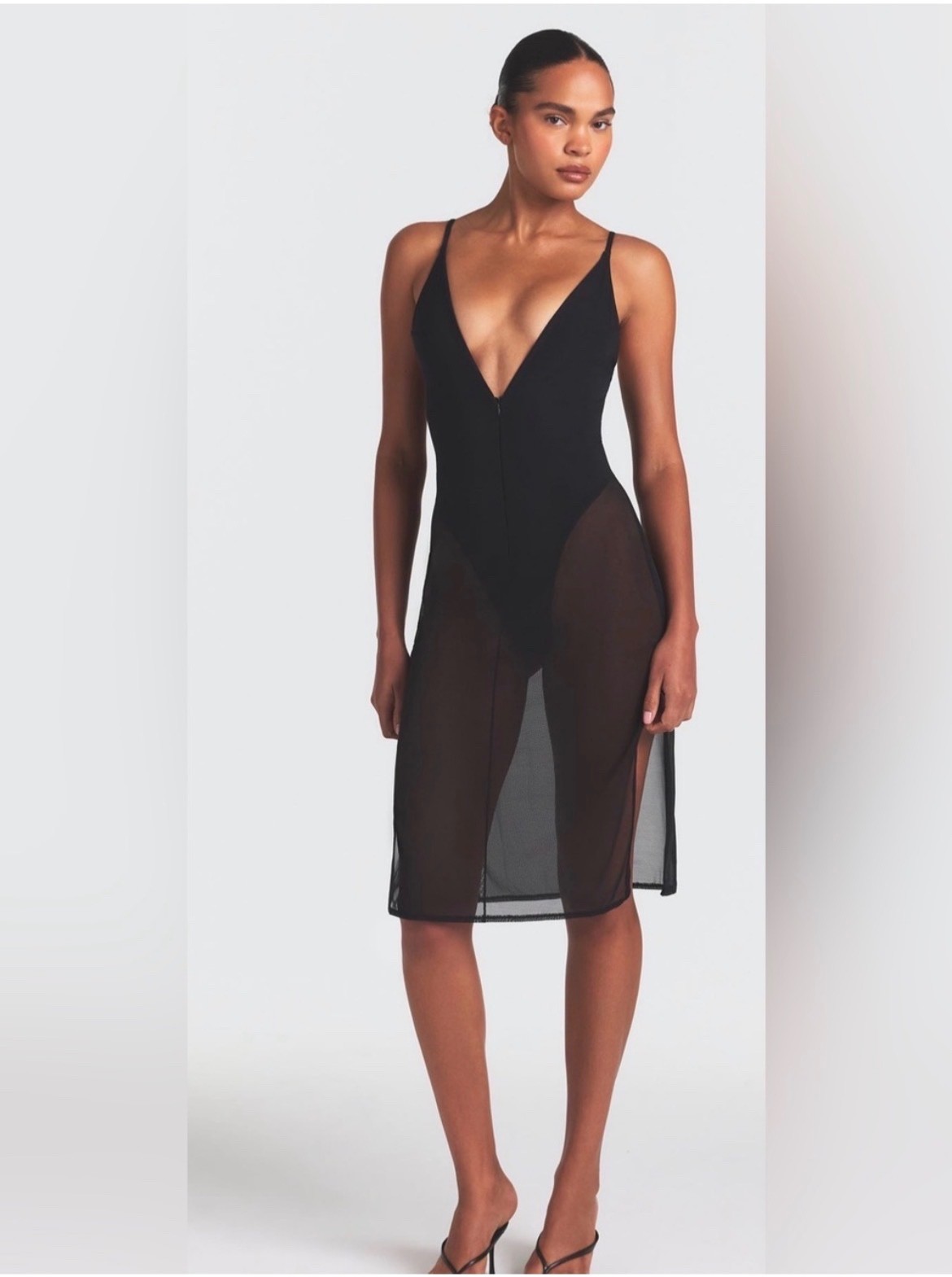 skims black dress