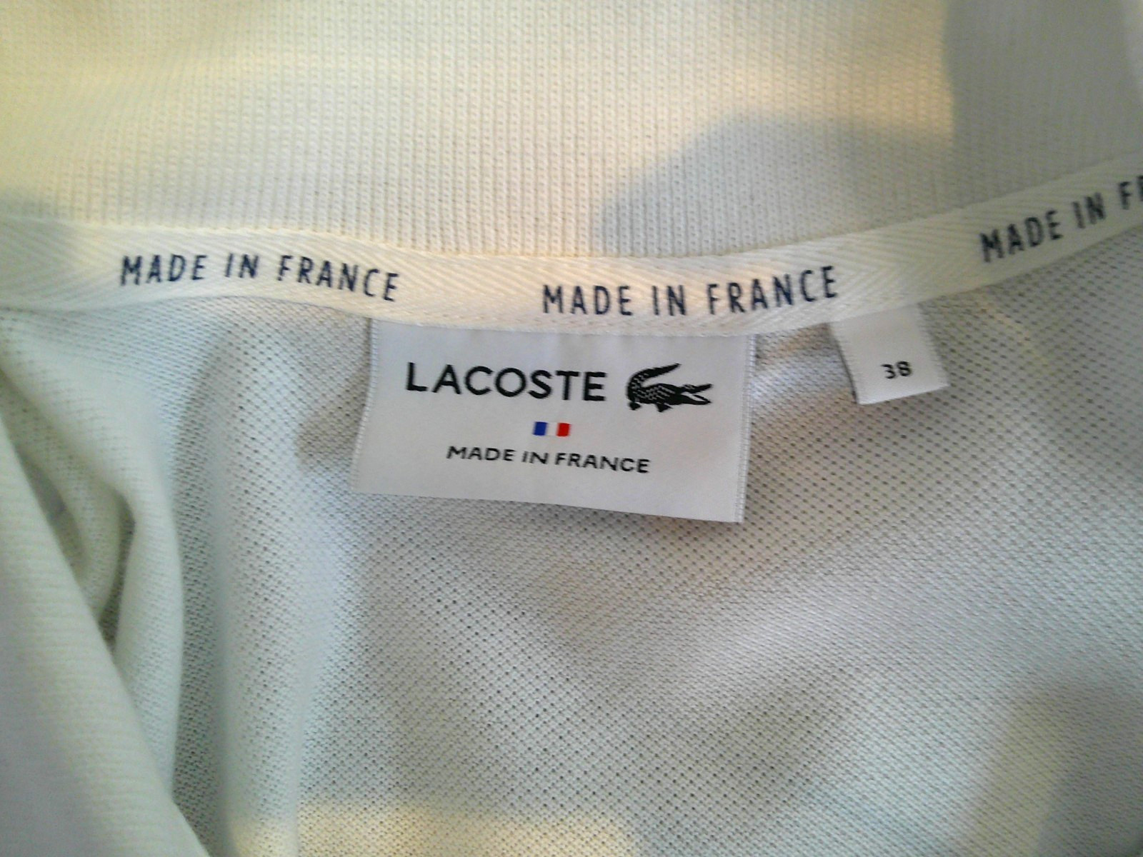 NWOT Lacoste Cotton Caviar Piqué Straight Fit Dress Made in France US 6 S 38