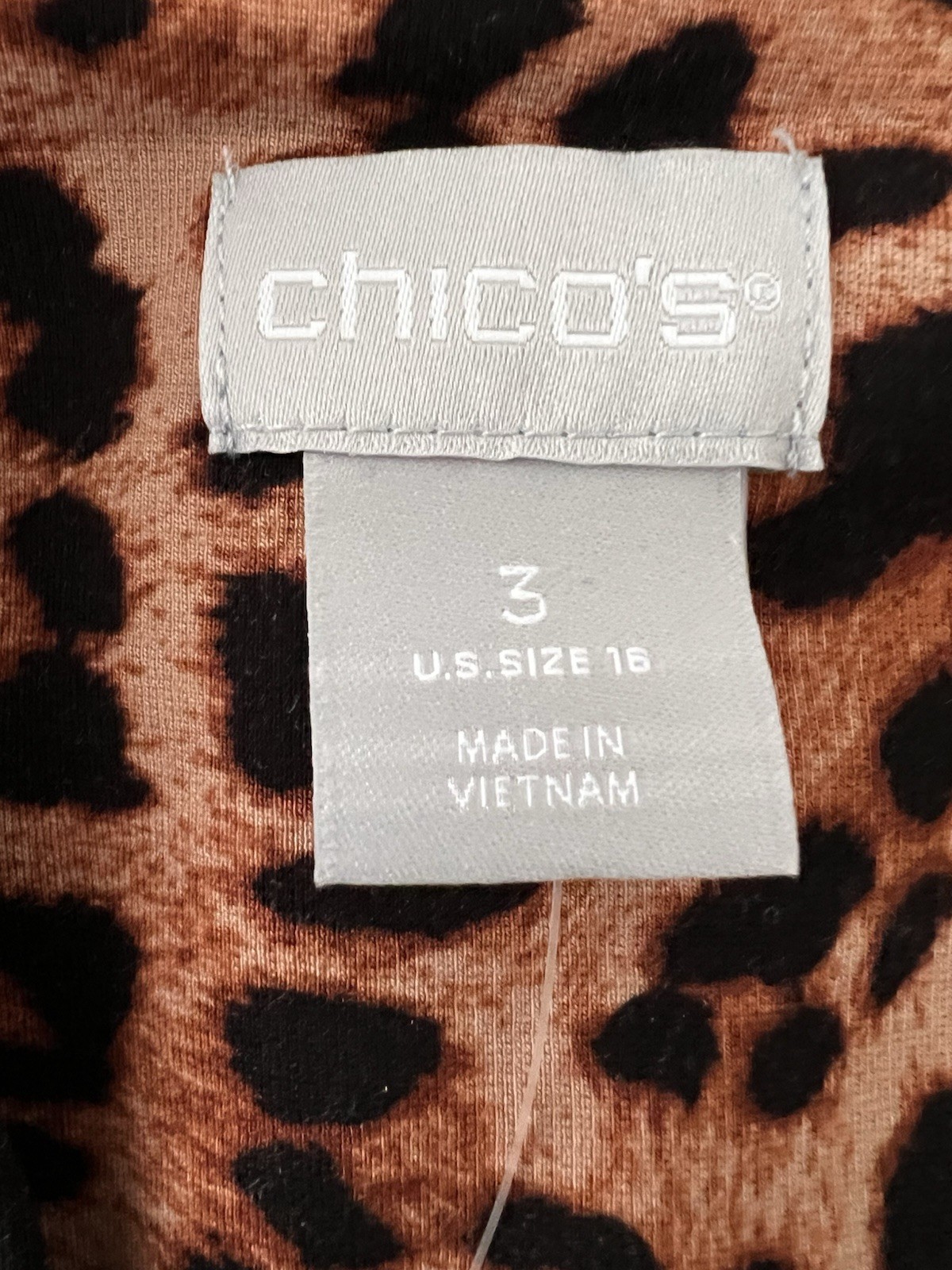 Chico’s Size 3 (XL-16) True Black V-Neck Long Sleeve Dress NEW W/Tag ($129)