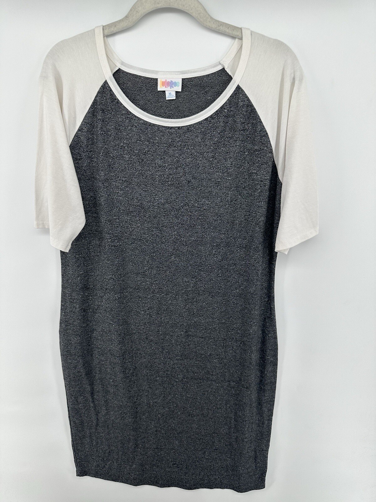 LuLaRoe Multicolor Raglan Sleeve Womens Julia Shirt Dress #A1