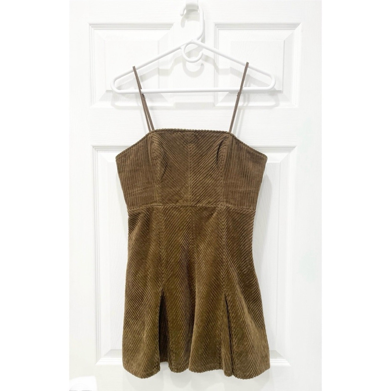Urban Outfitters Kensie Corduroy Lace-Back Mini Dress S