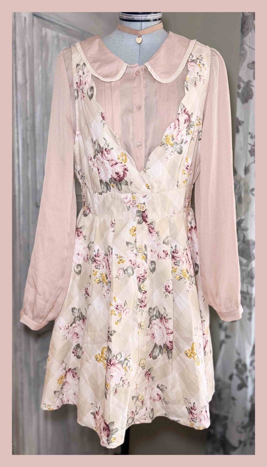 Lizmelo Liz Lisa My Melody JSK Dress Pageboy Blouse Jfashion Himekaji Gyaru M