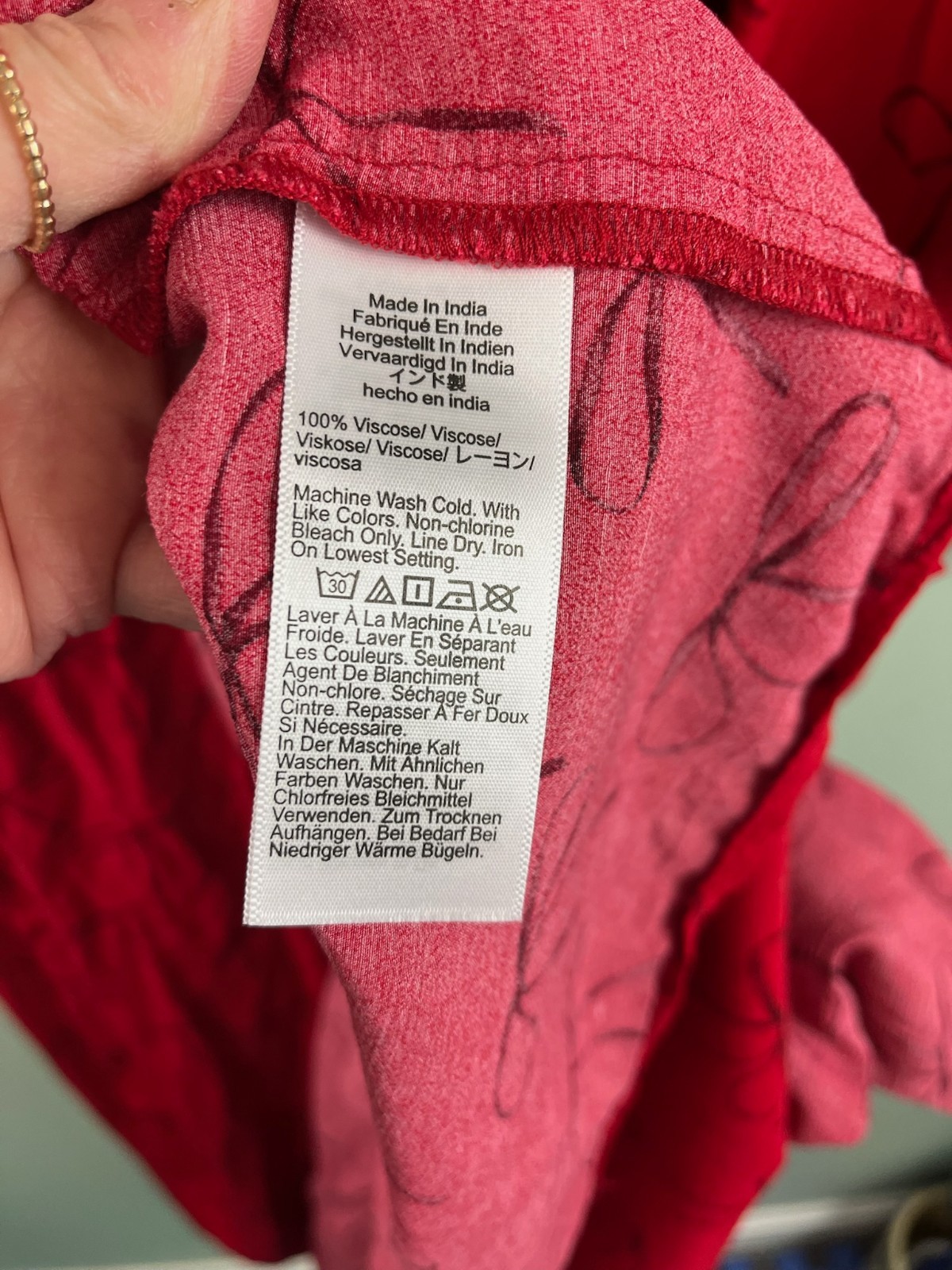J.Crew Drapey Pleated Bow Print Red Shirtdress Womans Size 18 Cute Preppy