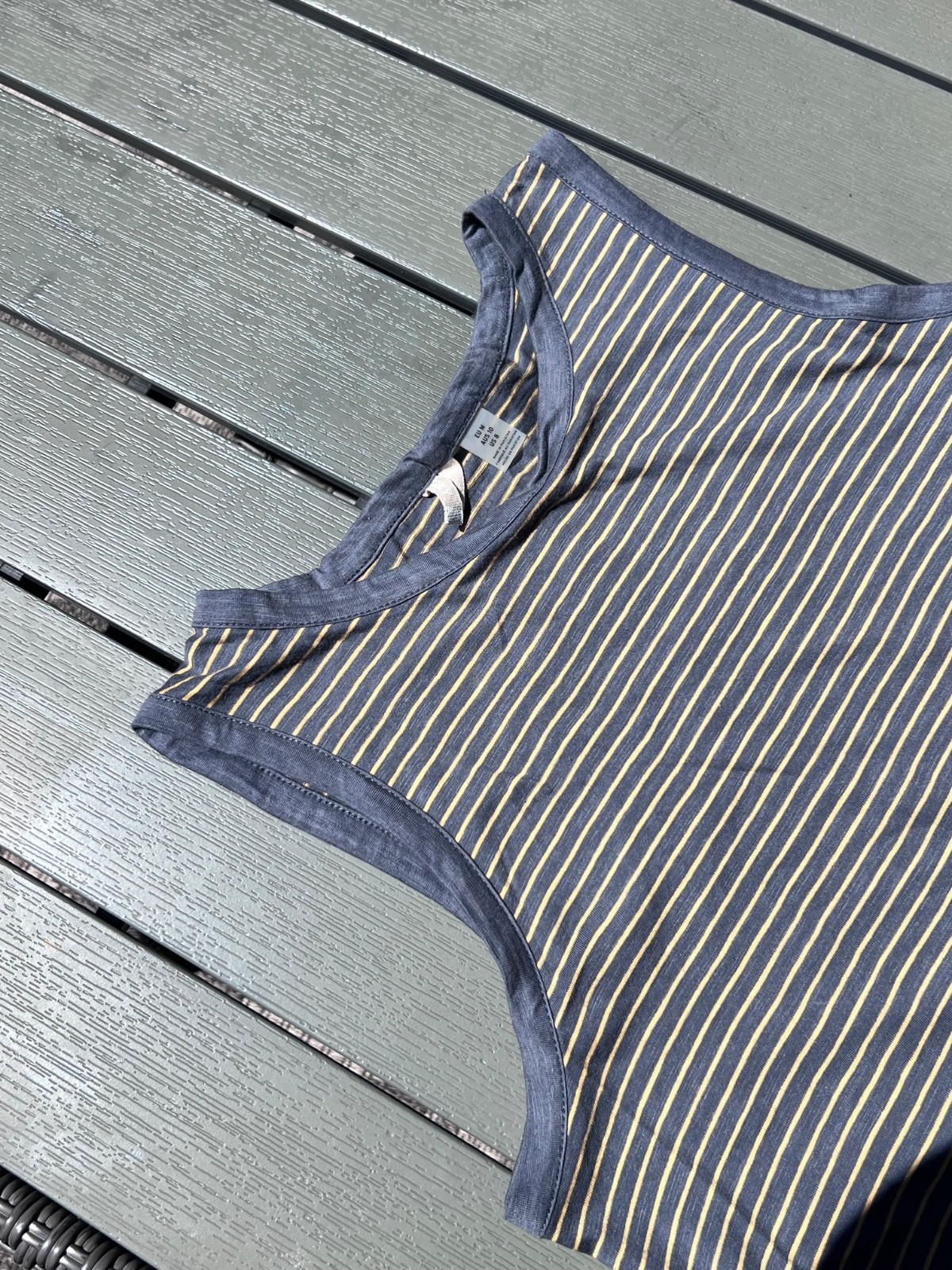 Roxy NWT Striped Tank Dress Blue White Sleeveless Casual Beach Cover Up Medium