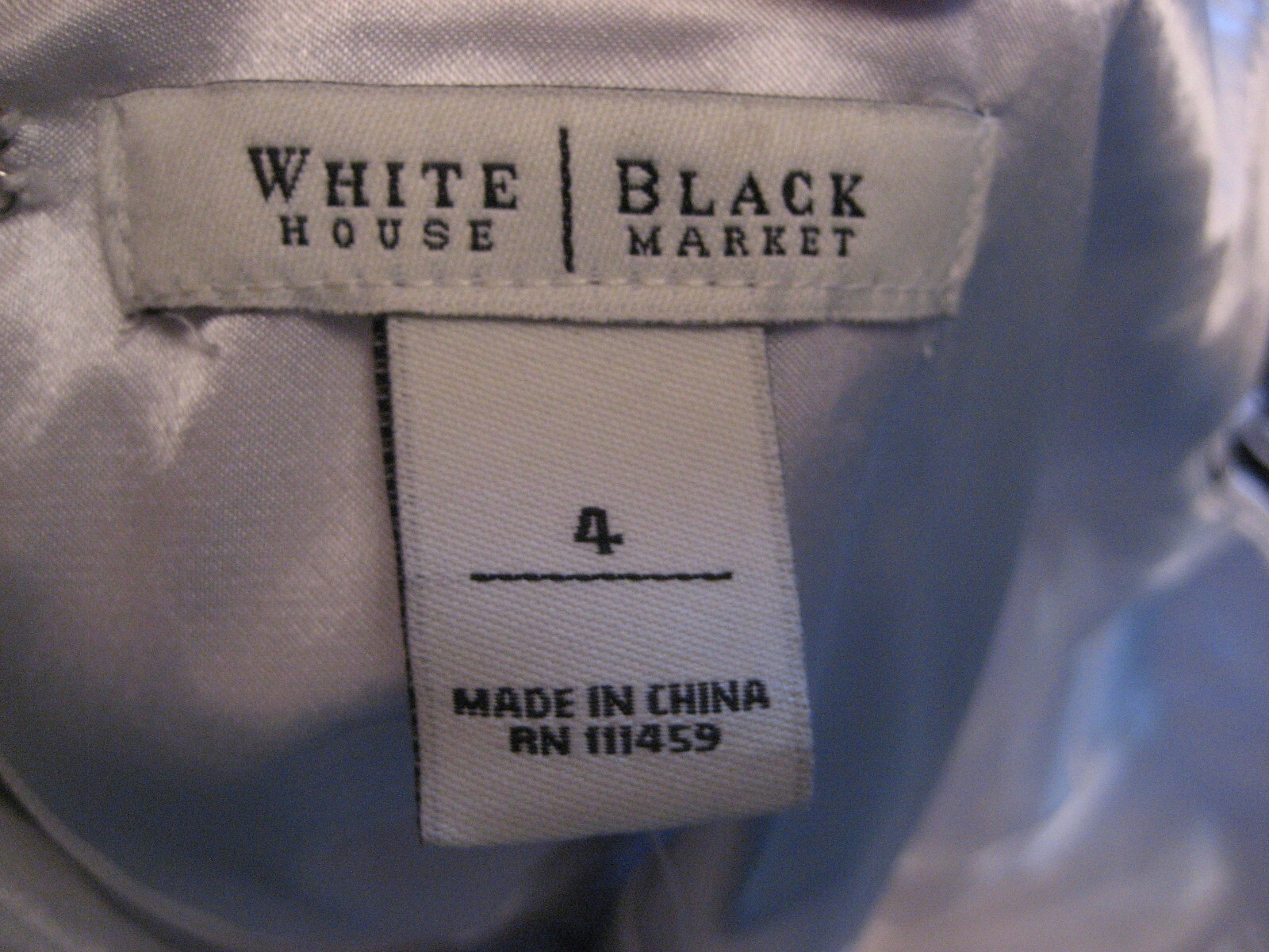 NWT! WHBM Black/White/Gray Lined Spaghetti Strap V Neck Maxi Dress Sz 4
