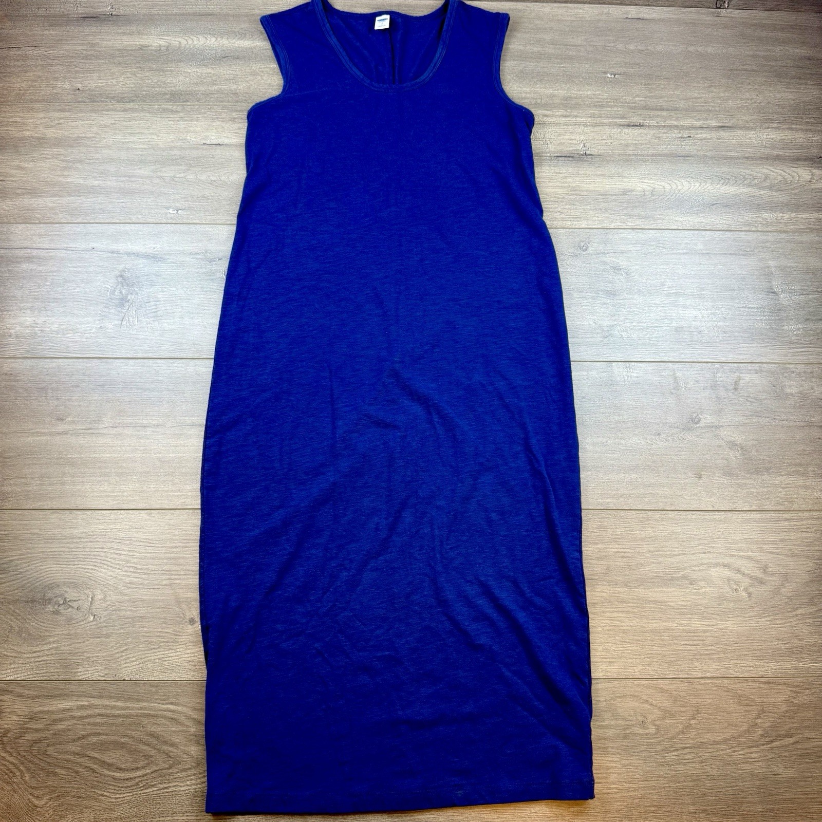 Old Navy Lightweight Sleeveless T-Shirt Dress Women’s Small Navy Blue Stretch