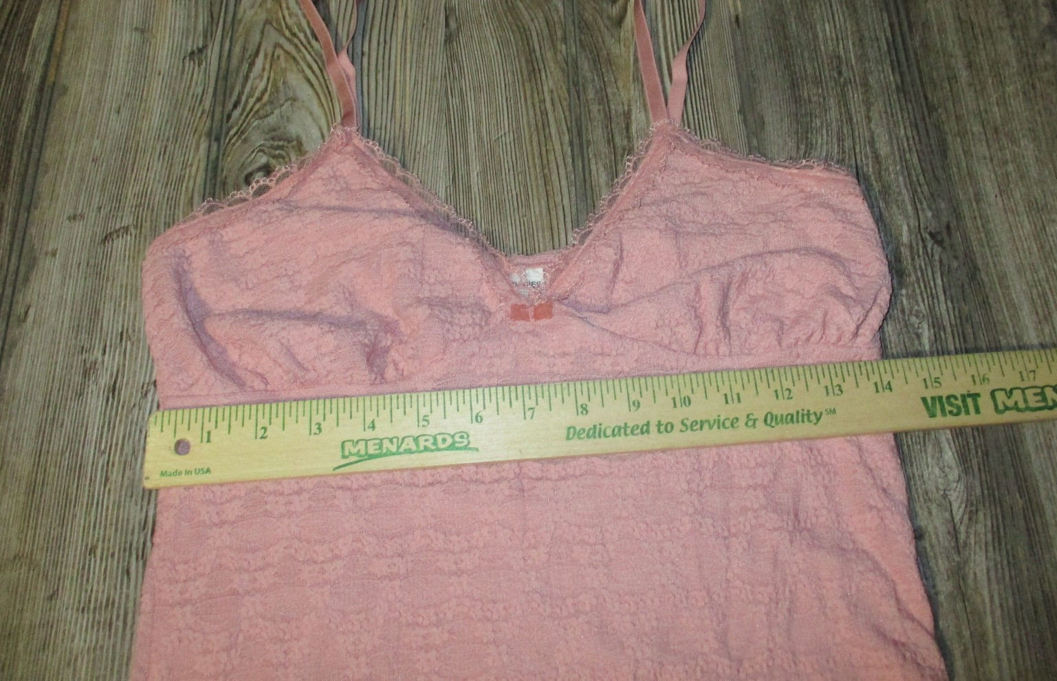 No Boundaries New Womens Pink Lace Trim Spaghetti Strap Maxi Dress Sz Small 4-6