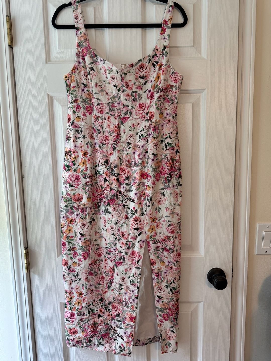Generation Love Eugenia Floral Sleeveless Linen Blend Midi Dress