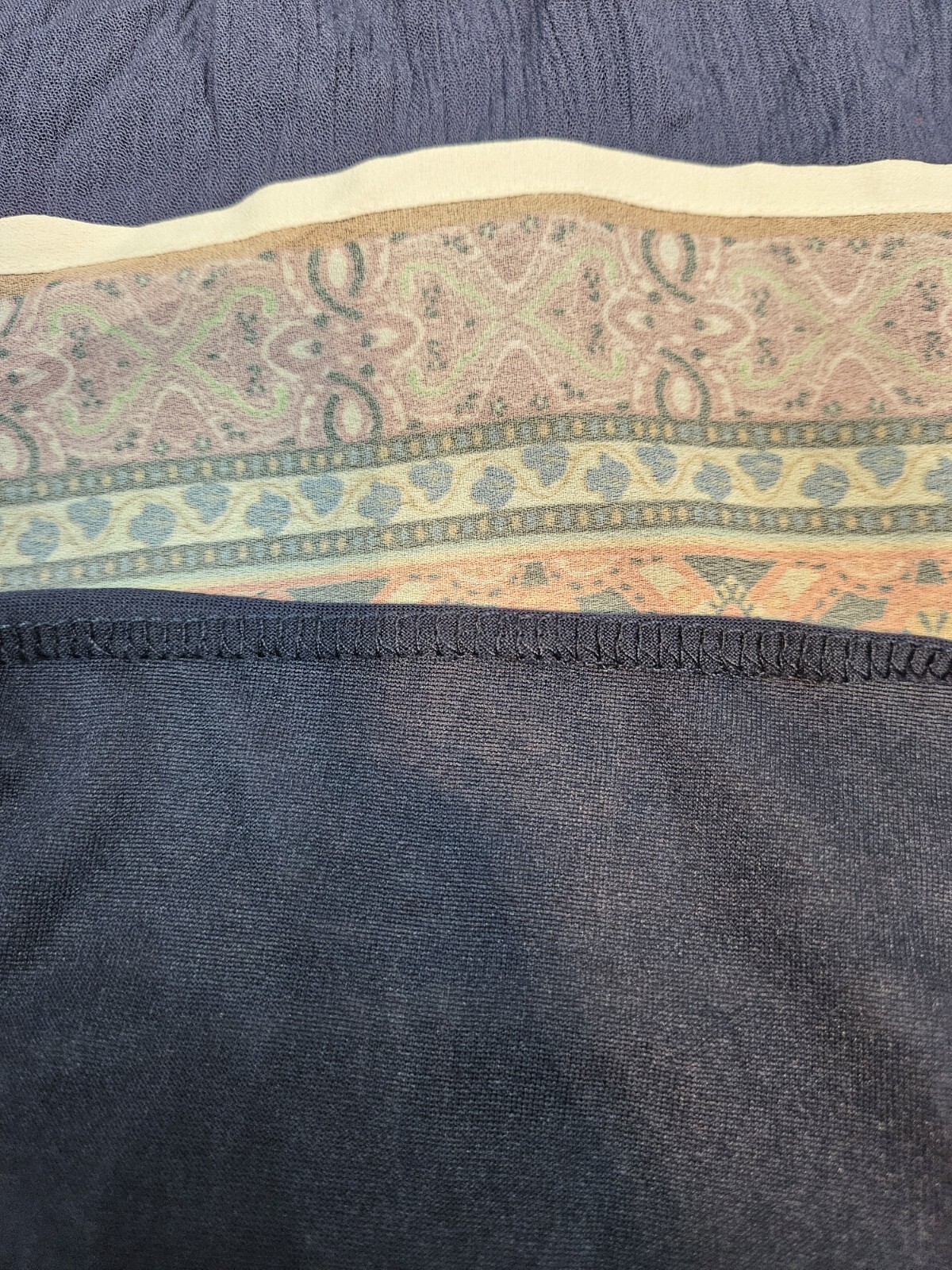 NWT White Mark Navy Boho Gabrielle Embroidered Dress Size Small Women’s G90