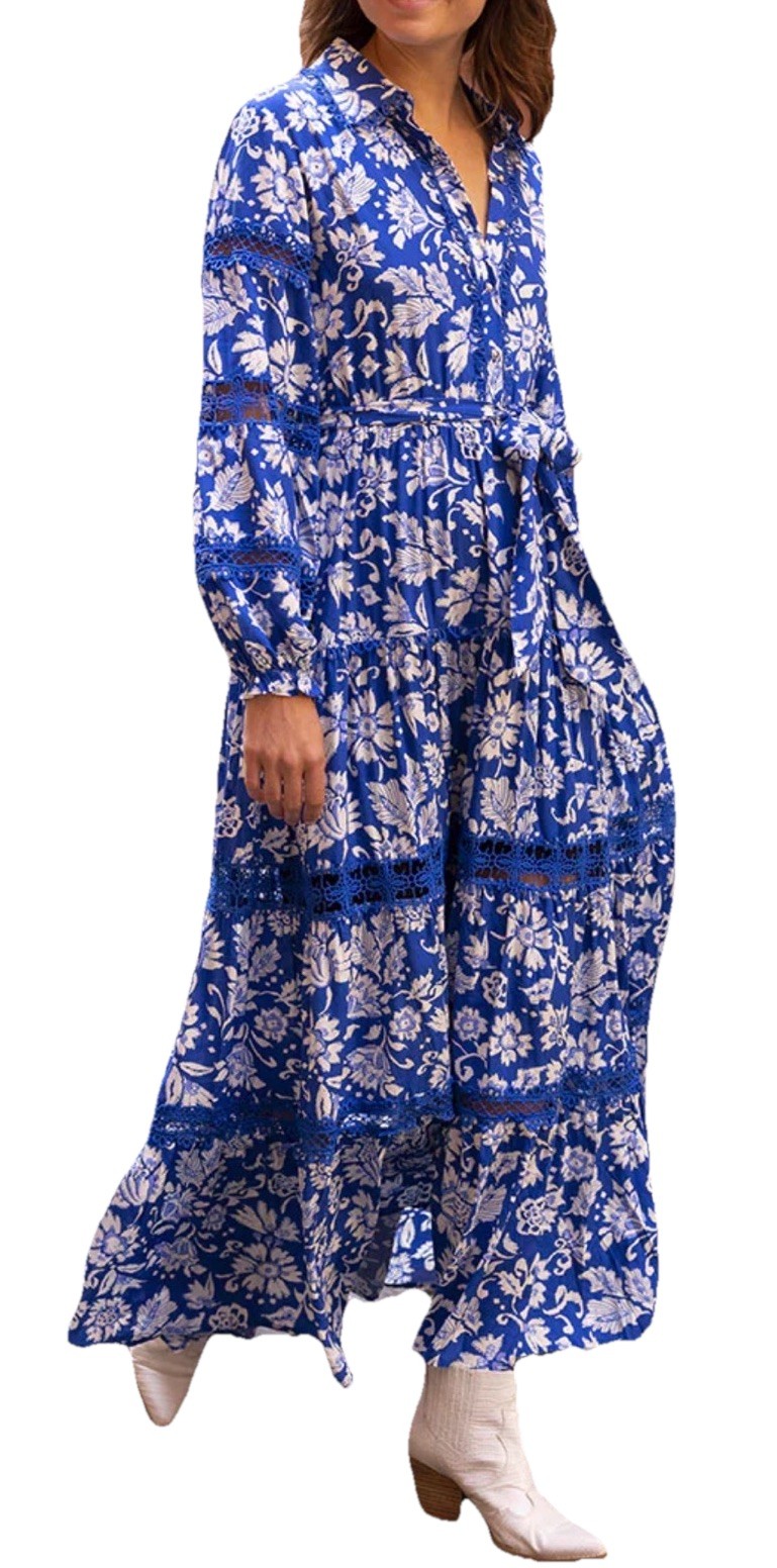 MISS JUNE Paris Blue Chiara Dress NWT One Size