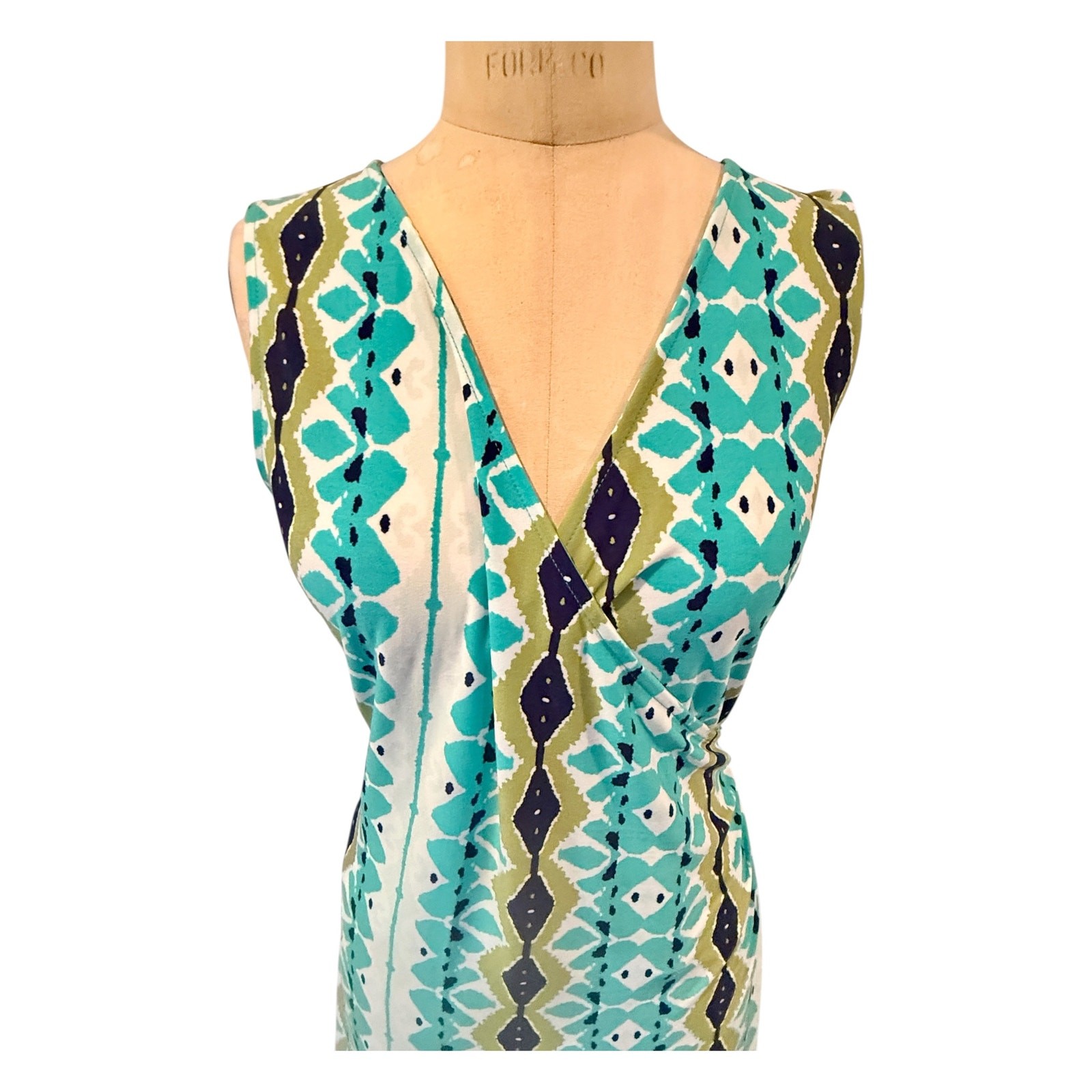 Aztec Print Turquoise Sundress