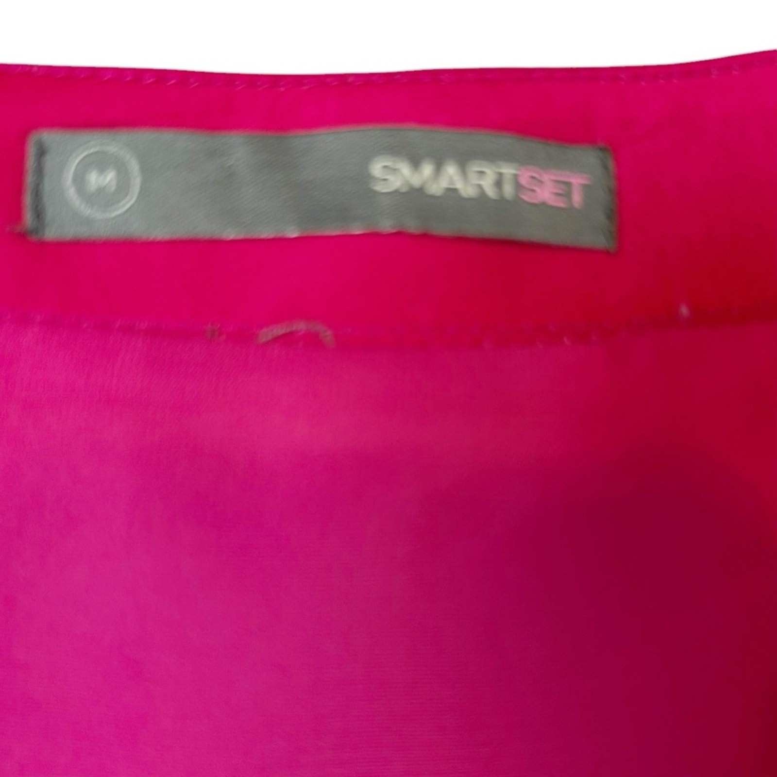 Smart Set Dress Womens Size M Watermelon Pink Silky Sheath Lined Loose Fit Cool