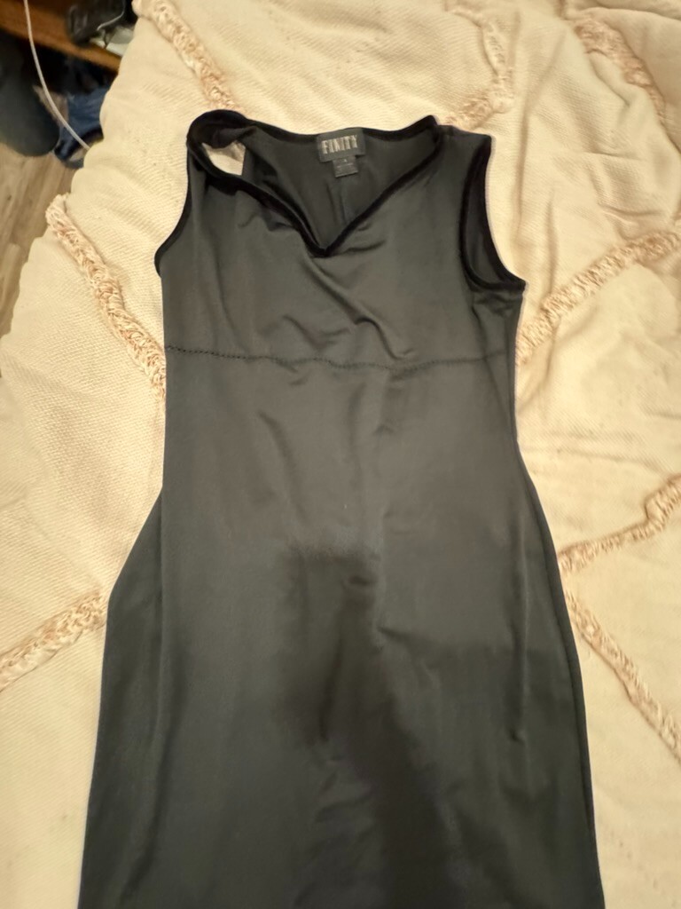 Finity Long Black Dress Size Large Womens