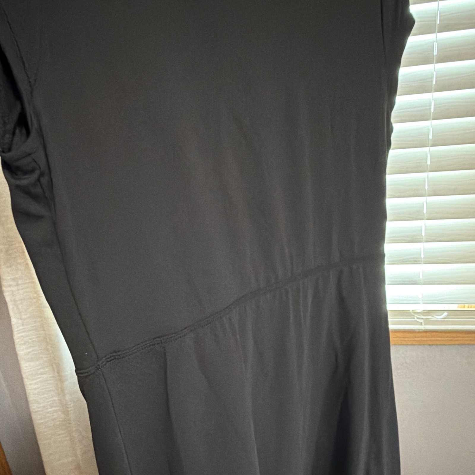 Halara SoftlyZero Plush Black Square Neck Short Sleeve Romper Size LX