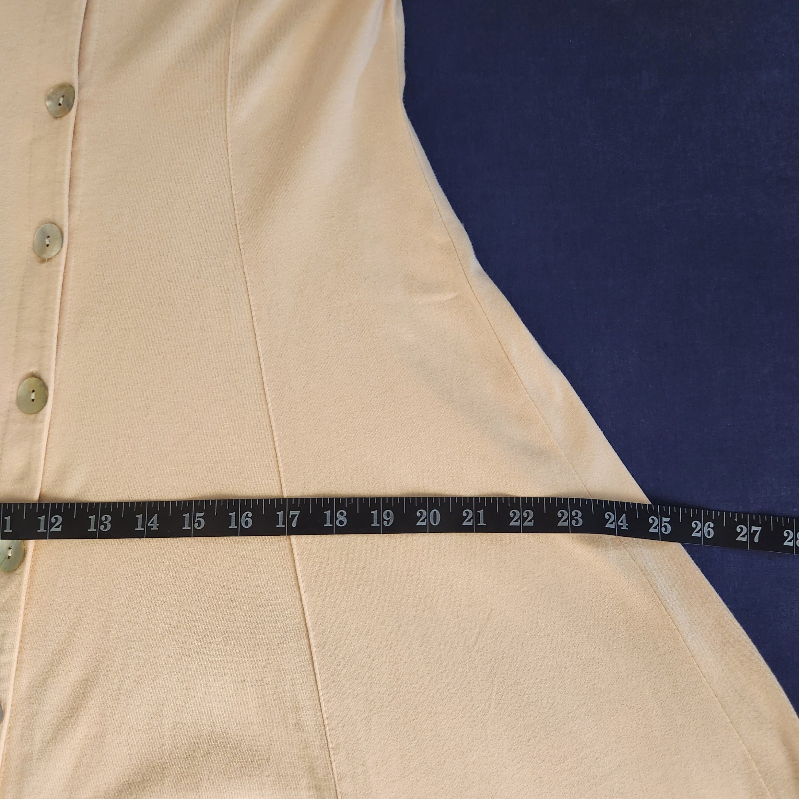 90s Coldwater Creek Pale Peach Maxi Shirt Dress Minimalist/Cleangirl/Classic S
