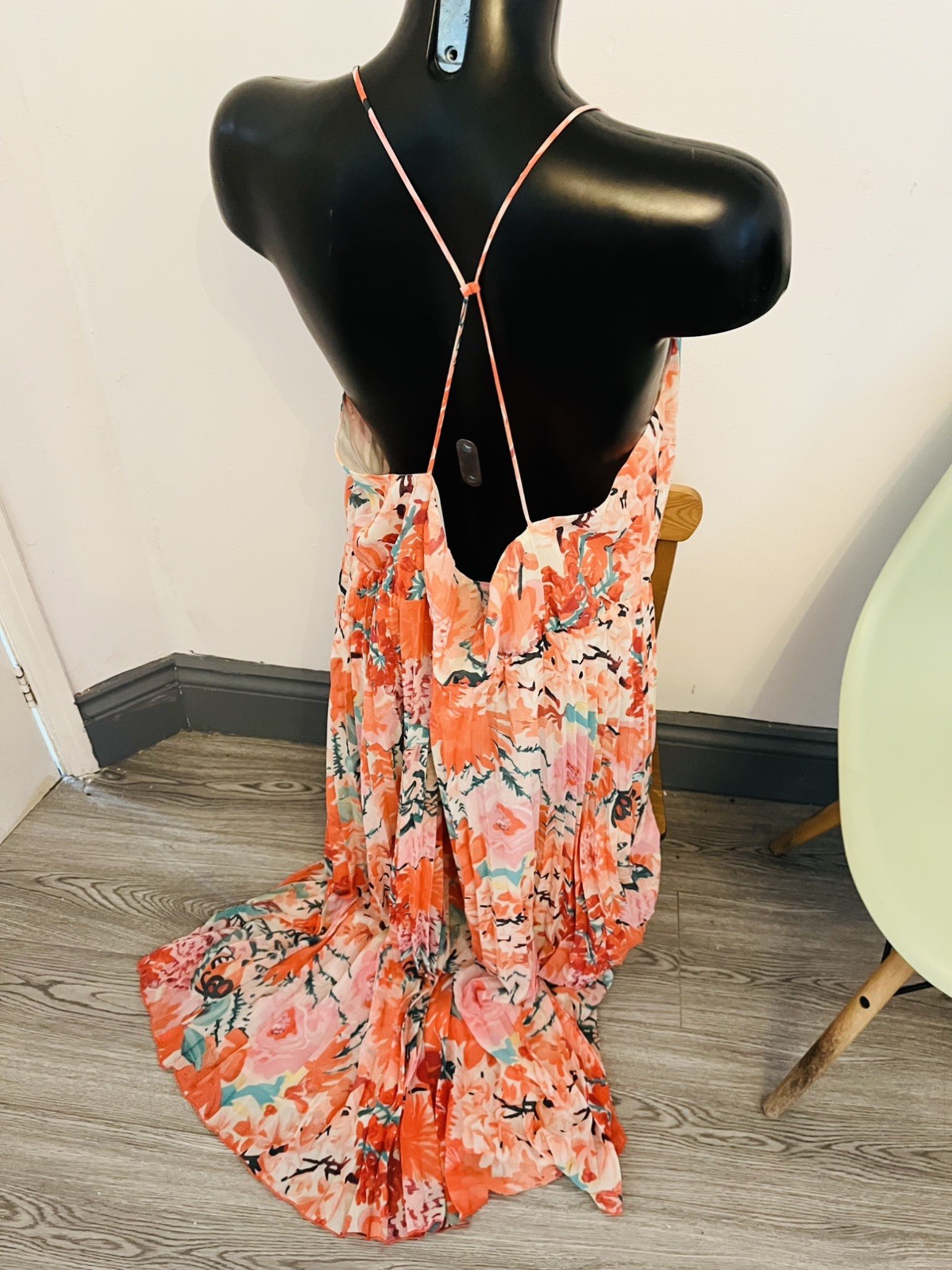 H&M Women’s beach Summer Maxi Dress sleeveless Floral Size Xl (14-16) New