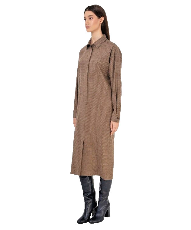 ✨ MAX MARA Brown Virgin WOOL and Cashmere Dress Usa2_ It36_ De32_ Uk4_ Fr34