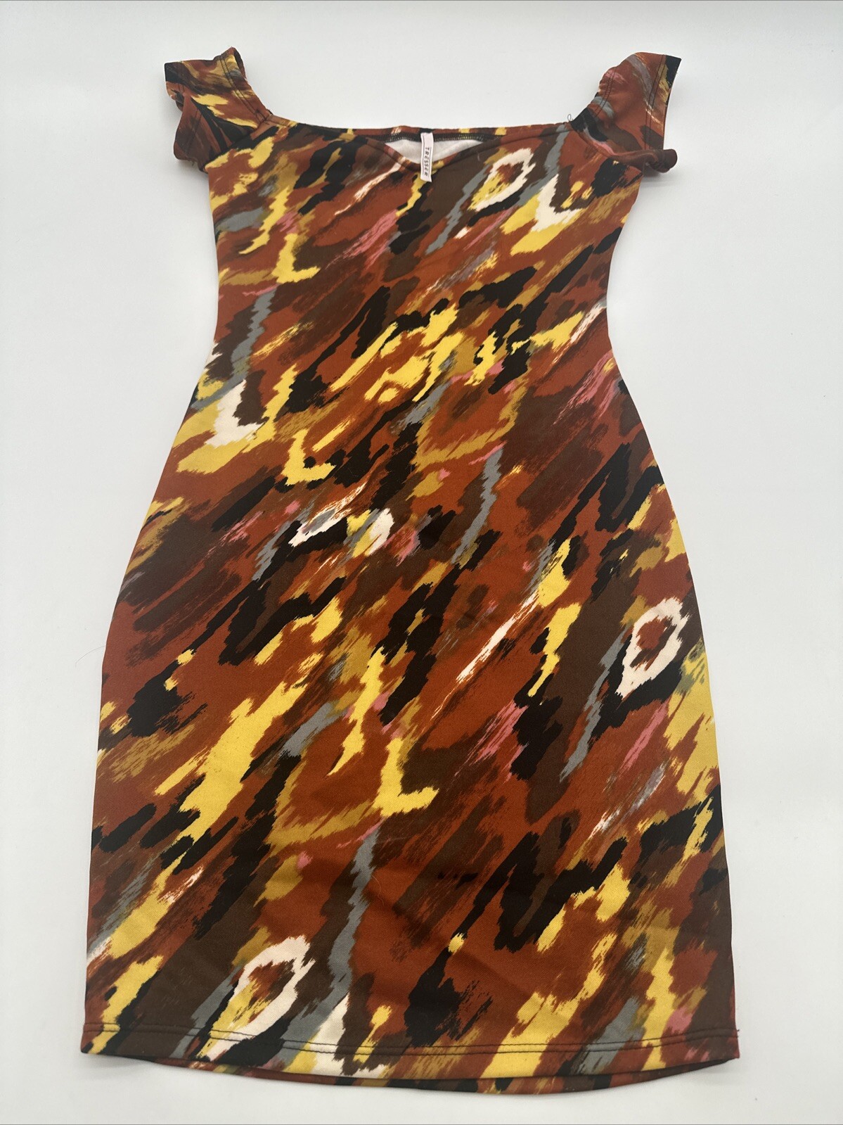 Tresser Dress Women medium AOP Multicolor Halter Sleeveless..#15964
