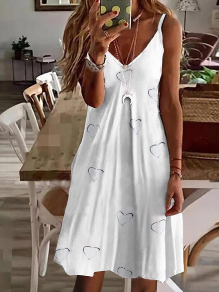 Womens Boho Floral Summer Beach Sundress Ladies Cami Dress Strappy Mini Dress US