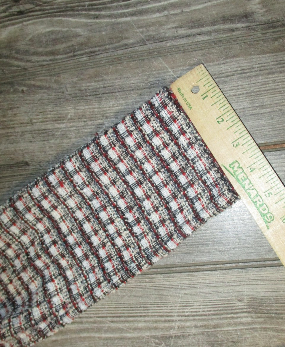 Max Studio Womens Sz Small Red Black Beige Blue White Tweed Dress Twee Academia