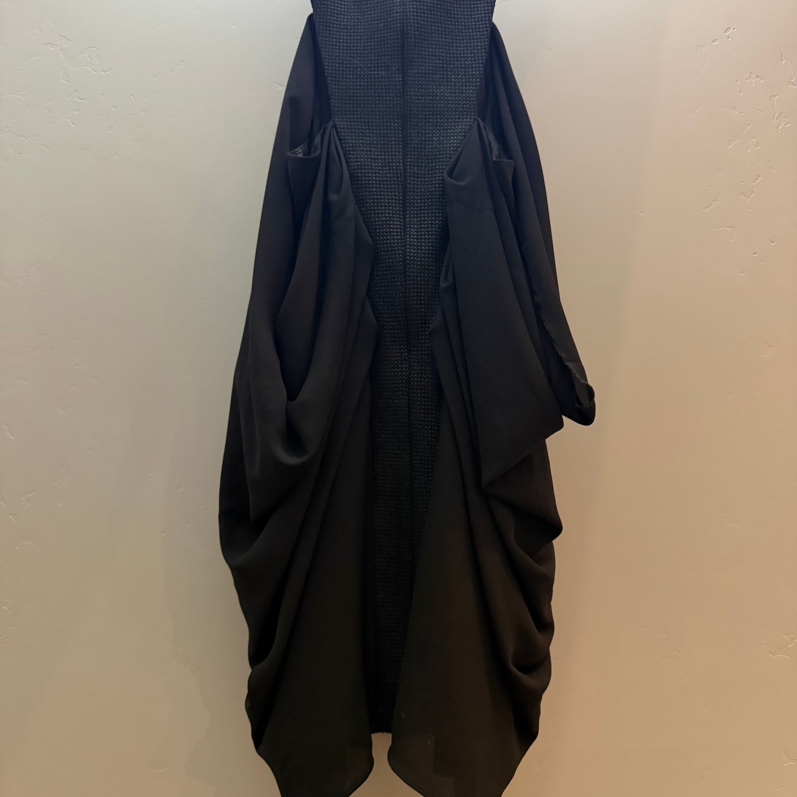 Keepsake the Label Black Draped Sculptural Dress | Size M