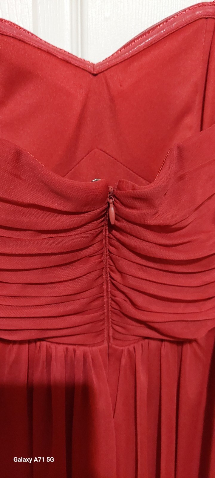 Blondie Nites Red Strapless Dress Rhinestones Mini Red Sheer Homecoming Prom Y2k