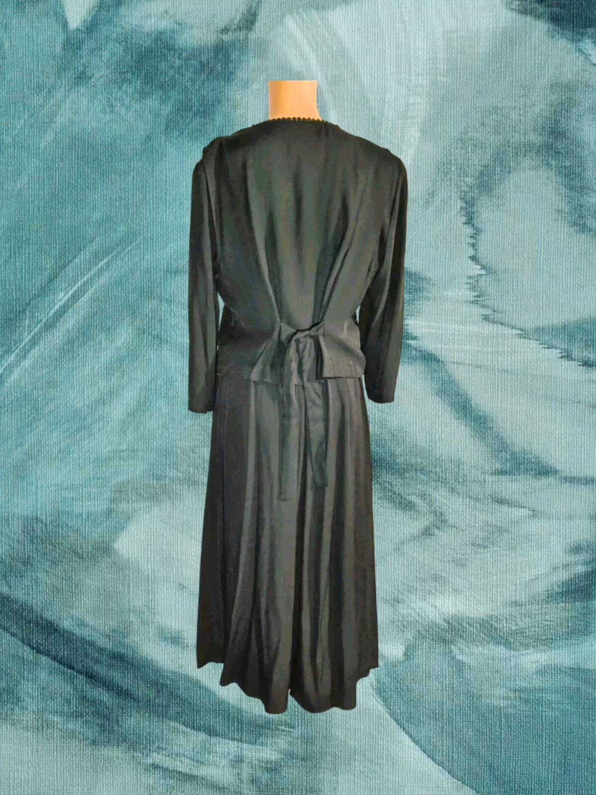 VINTAGE S.L. PETITES Jacket Dress GREEN Blazer Vest & Dress Suit Size 12 PETITE