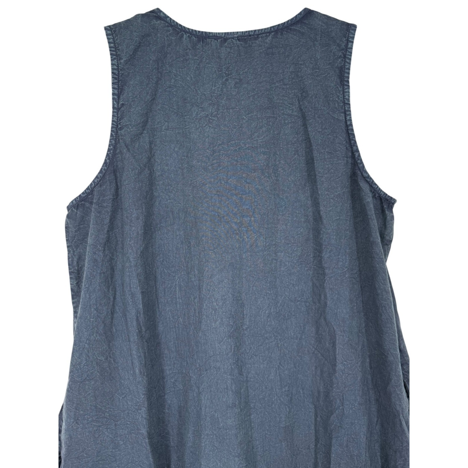 NWT Anthropologie Sleeveless Denim Midi Tent Dress Tie Front Size Small Boho