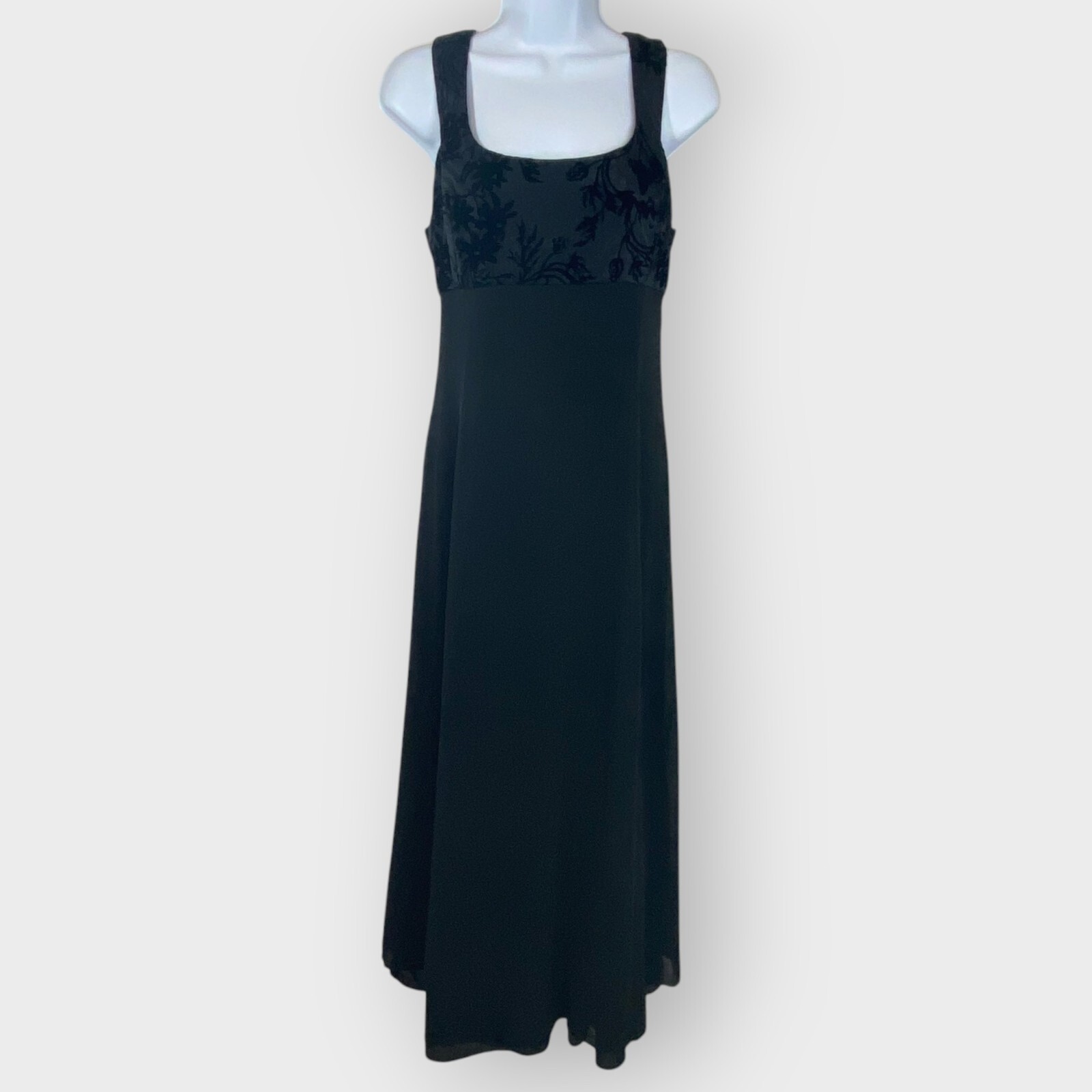 Dana Buchman Silk Maxi Dress | 8 | Whimsigoth Witchy Dark Fairy Formal