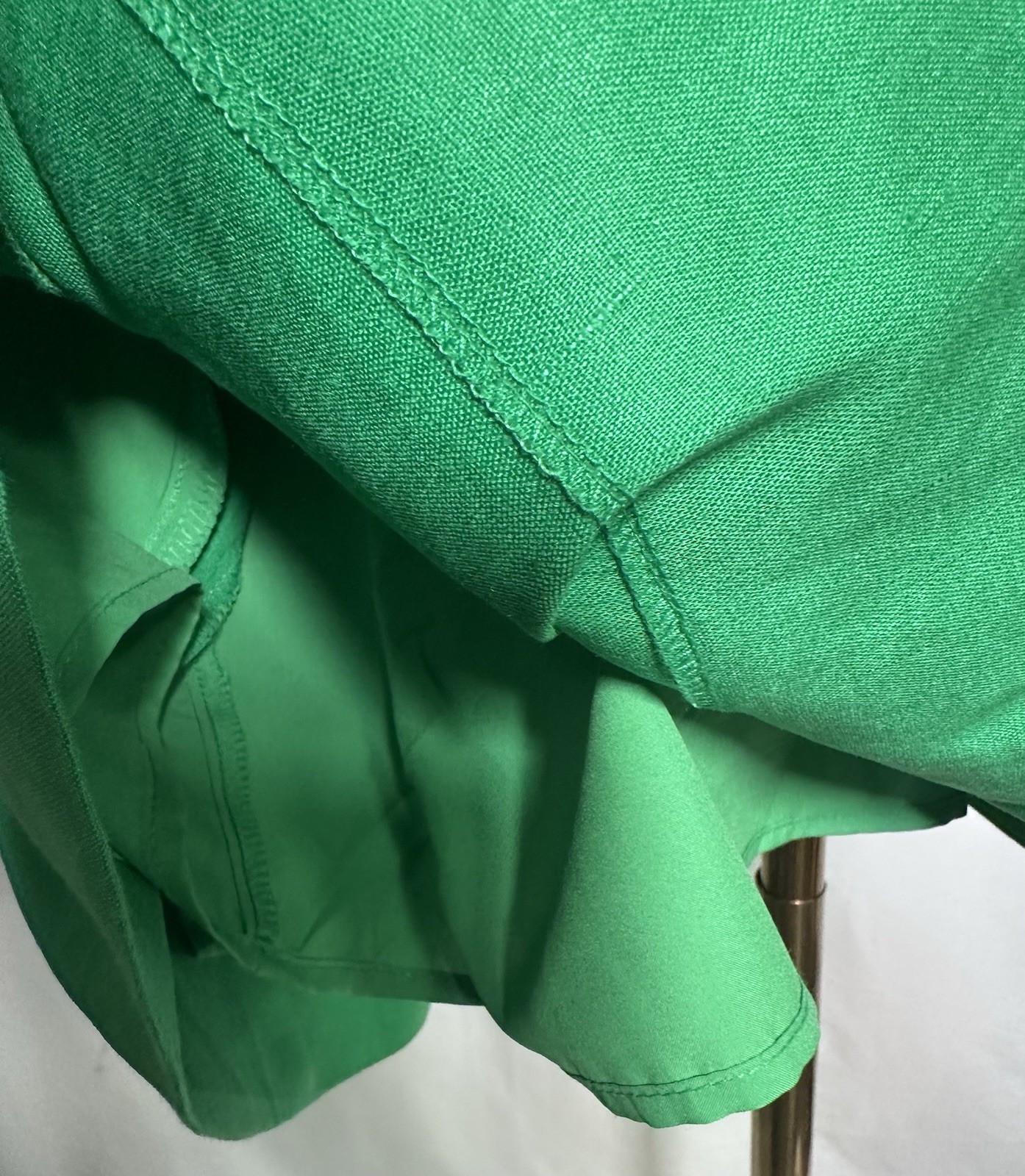 Antonio Melani Mini Dress Shift 18 Sleeveless Linen Blend Green Pockets $199