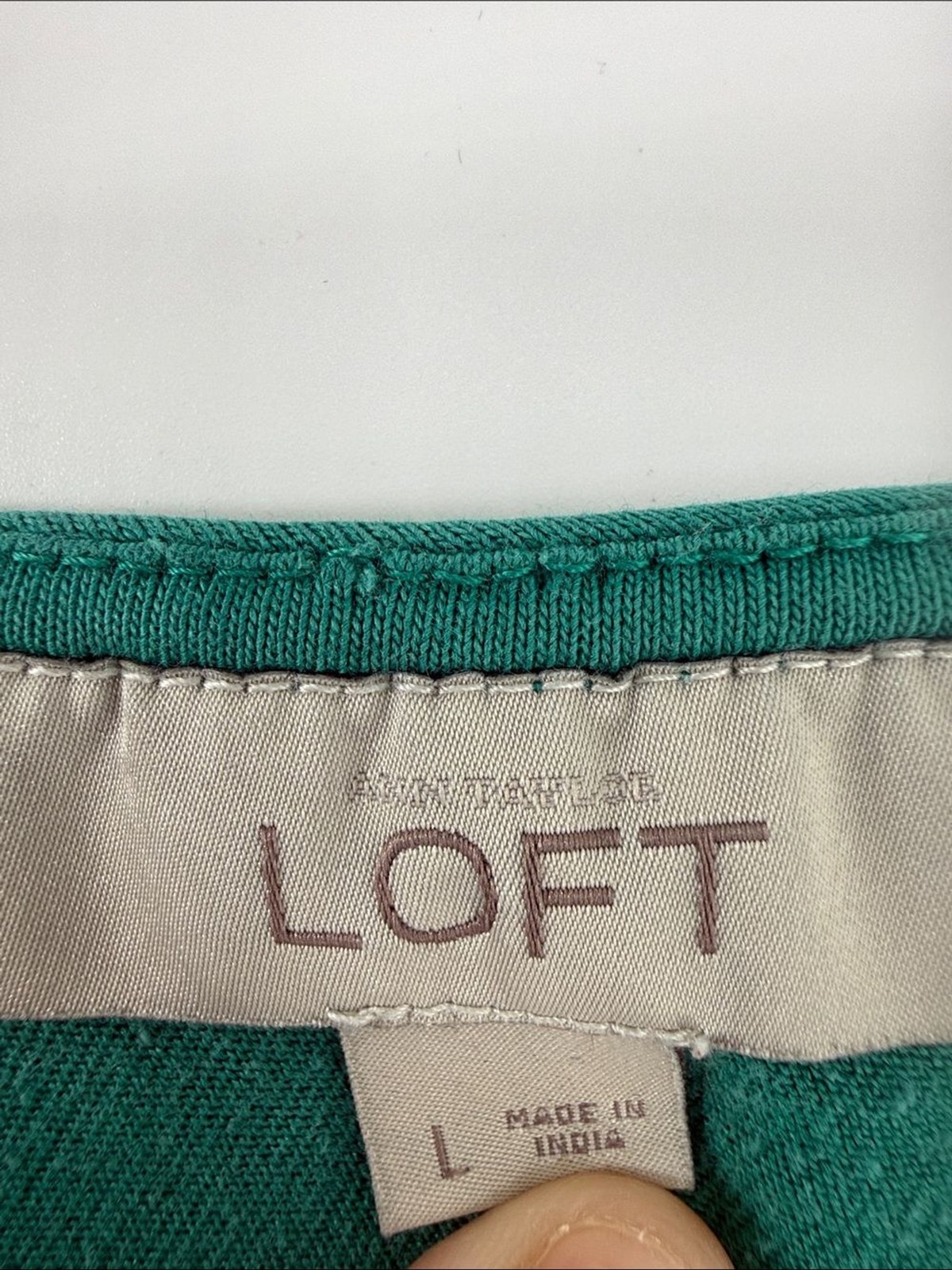 Ann Taylor Teal Knot-Front Midi Dress