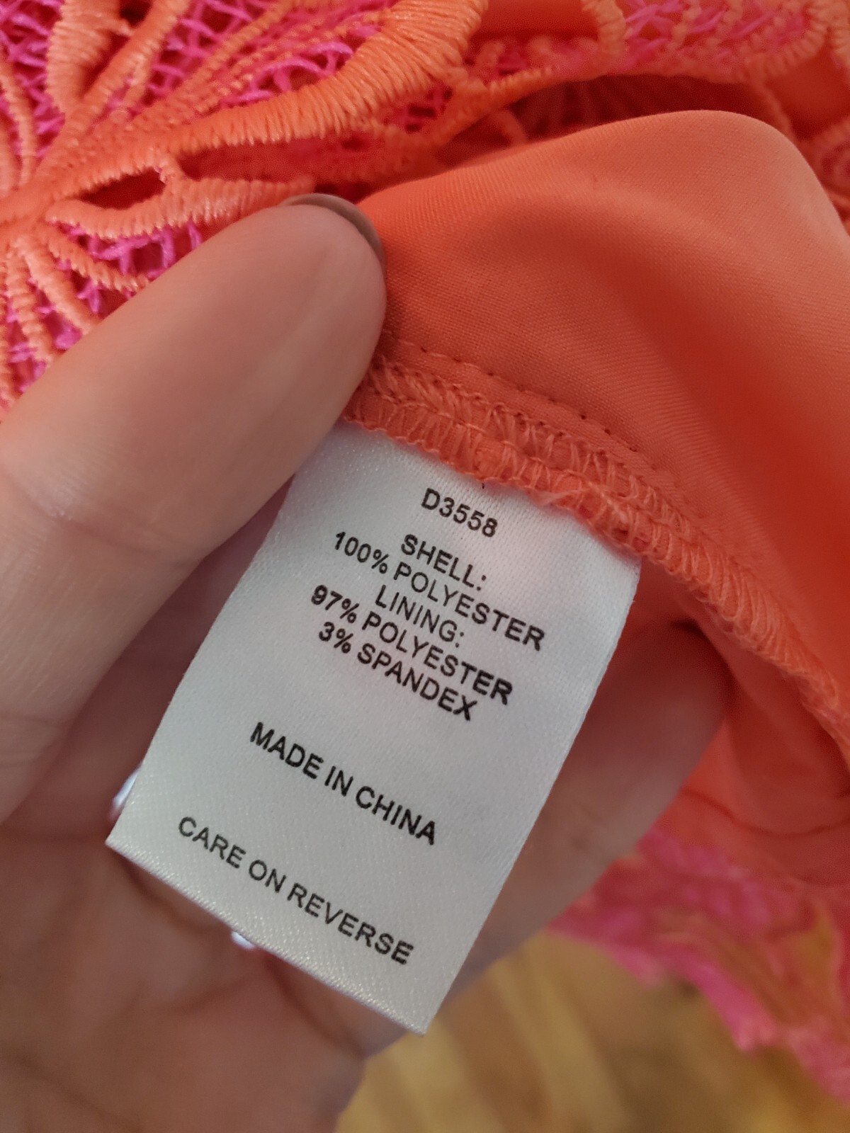 Alexia Admor dress Pink And Peach Sleeveless lace midi size 6