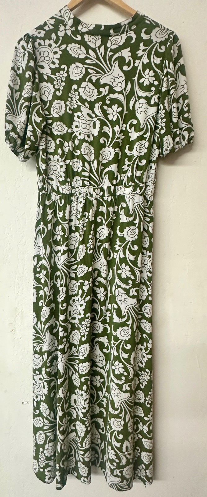 Dress, high/ low design, flows beautifully over silhouette, cool, comfortable, a