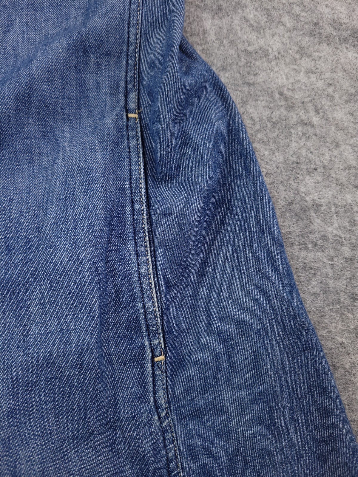 Levis Engineered Denim Dress Size 8 10 Twisted Y2K Vintage Press Stud