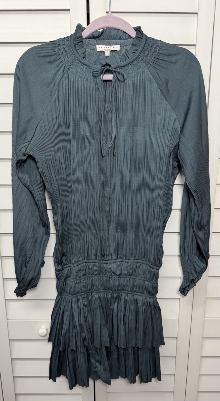Anthropologie Current Air Cecile Smocked Waist Mini Dress Women’s Size Medium