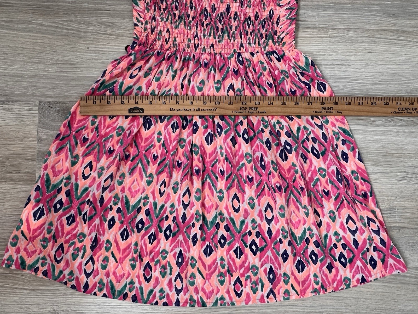 Roxy “A Shore Thing” Pintucked Front Zip Smocked Dress Small Resort Beach Party