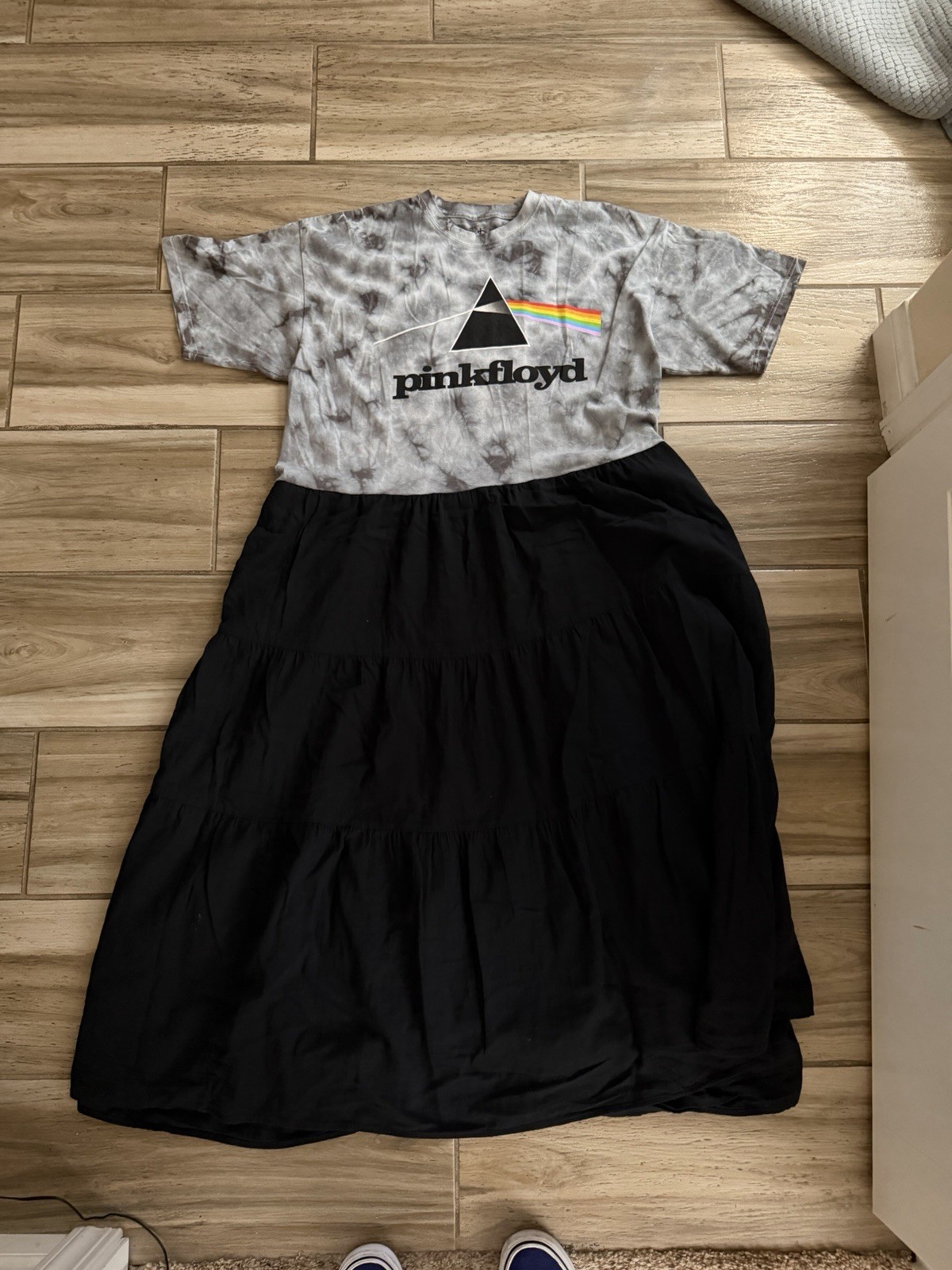 Pink Floyd Up Cycled Dress Sz Xl