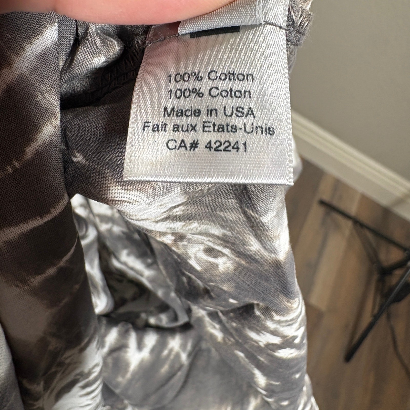 Stark X Small Florance Tie Dye Strapless Dress Gray Cotton Cut Out Asymmetrical