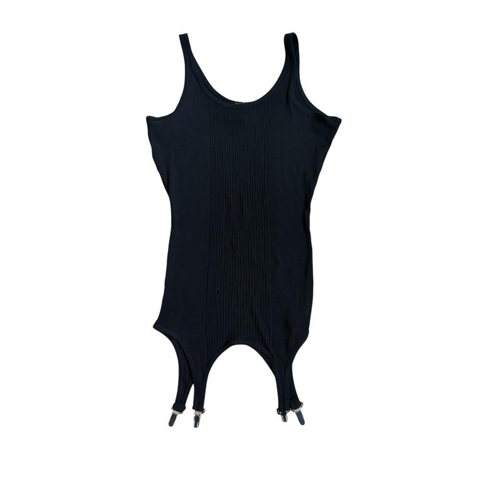 Jean Paul Gaultier Cut & Sew Slip Dress with Garter Suspenders