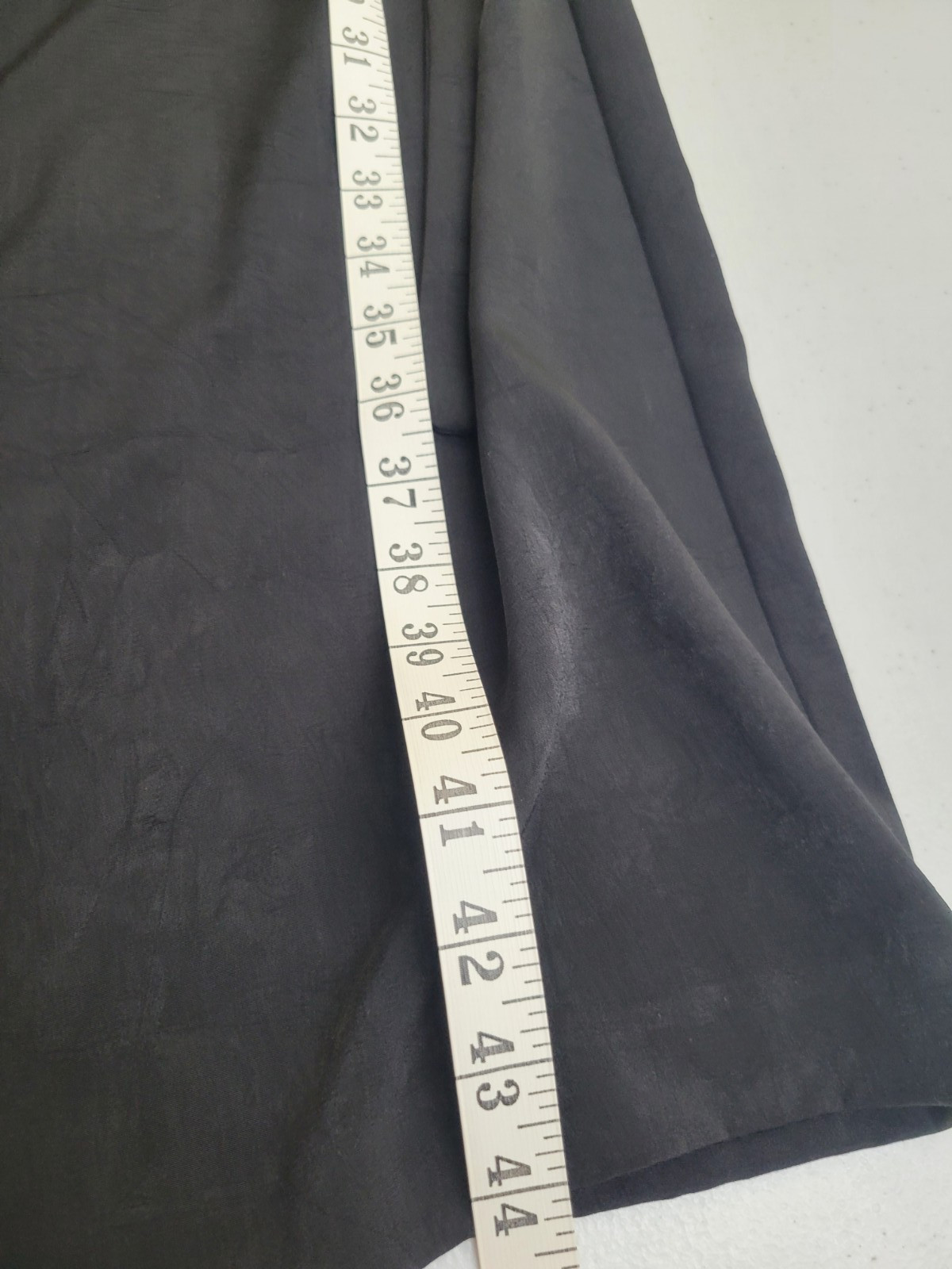 EJM Midi Dress Black Collared Tie Neck & Waist Long Sleeve Women’s Size 10P