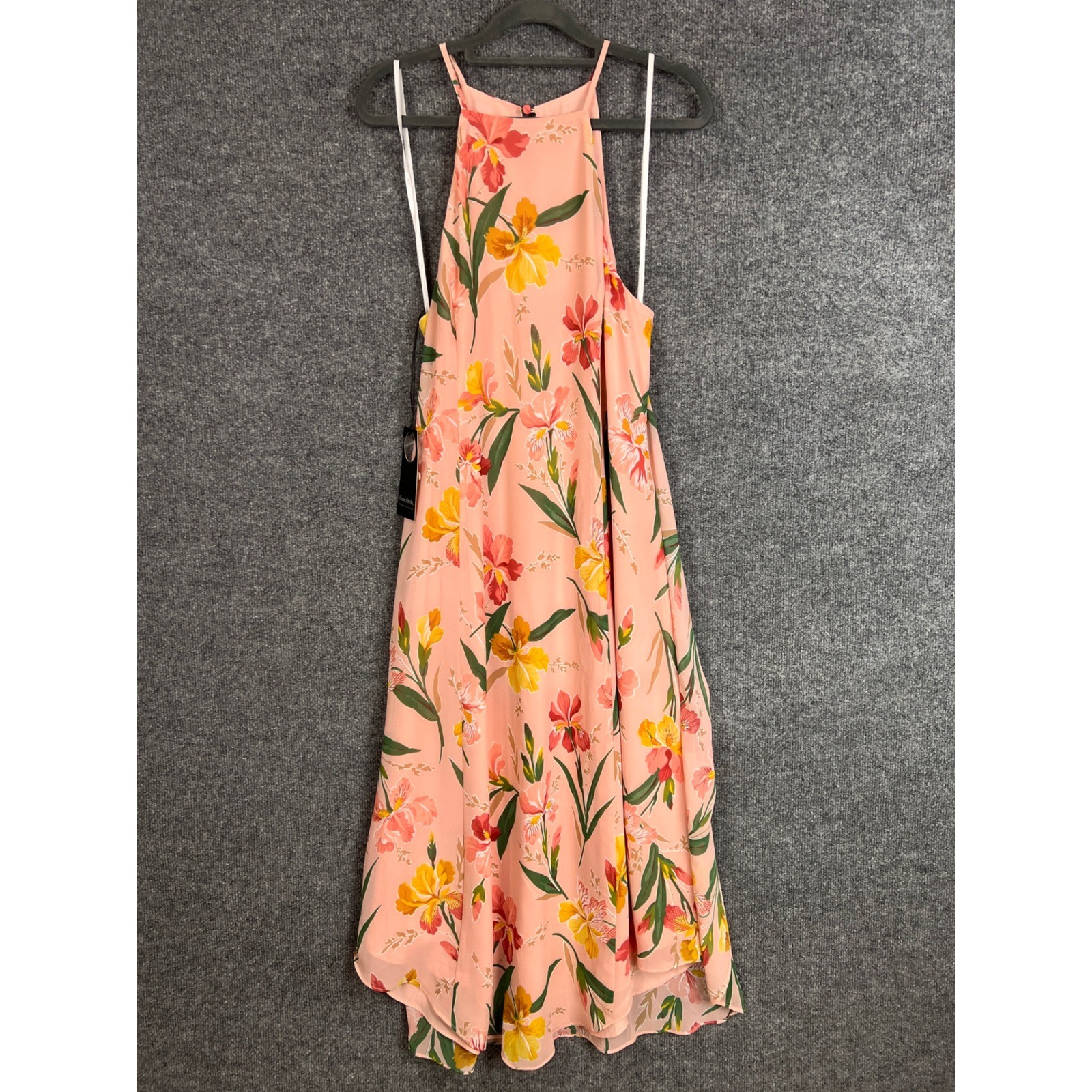 NEW Privacy Please x REVOLVE Lehunt Dress Pink Floral Halter Midi Dress XL