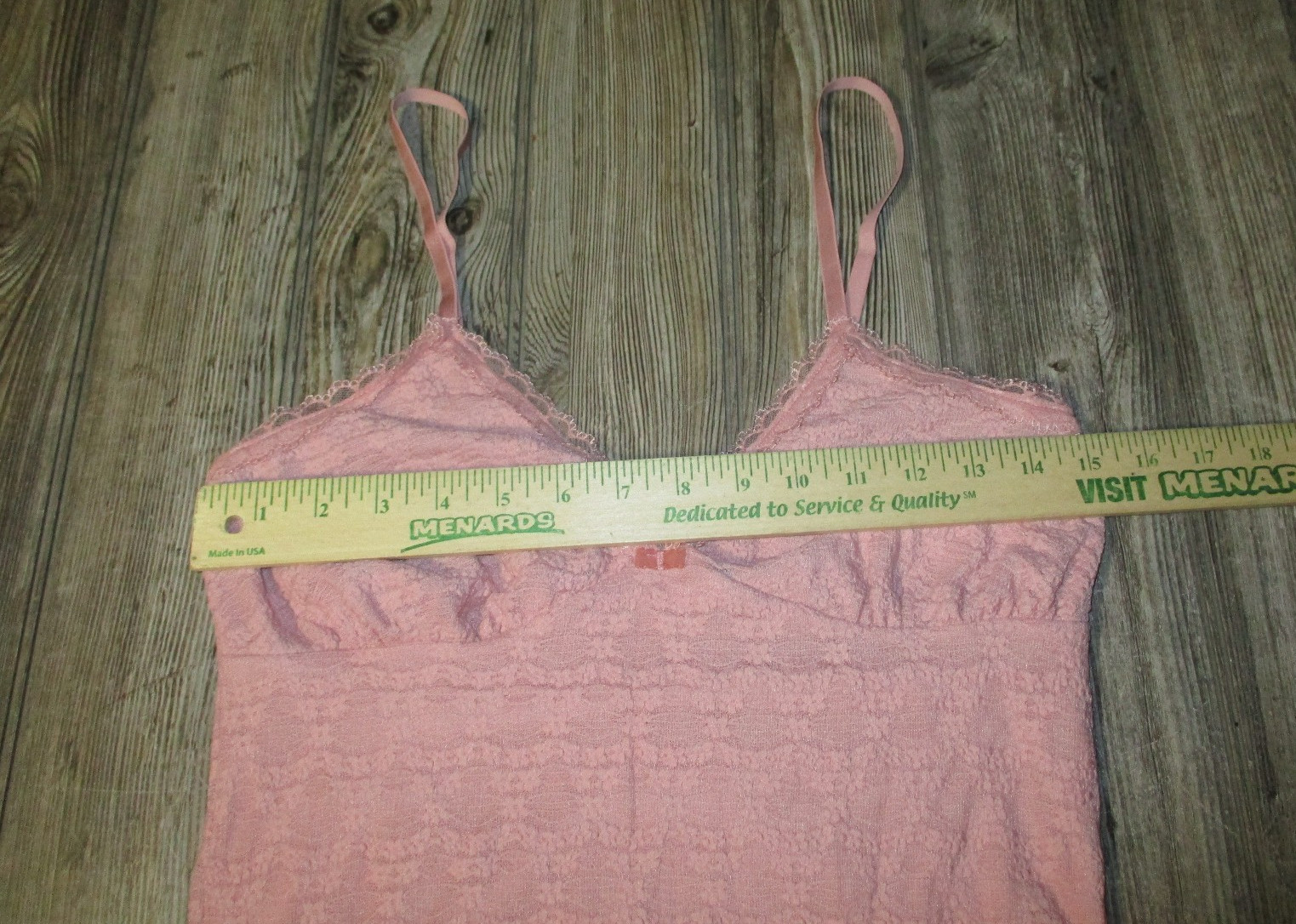 No Boundaries New Womens Pink Lace Trim Spaghetti Strap Maxi Dress Sz Small 4-6