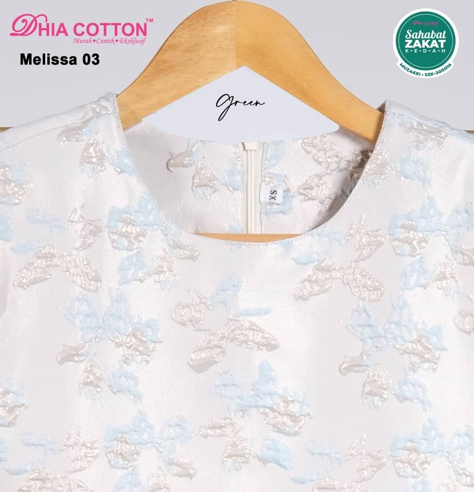 Baju Kurung Cutting Riau Soft Brocade XS-4XL corak timbul inclu. shipping fee