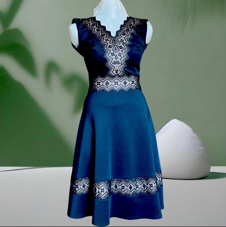 Tadashi Shoji Black Lace Fit & Flare Dress XXS Knee Length Sleeveless