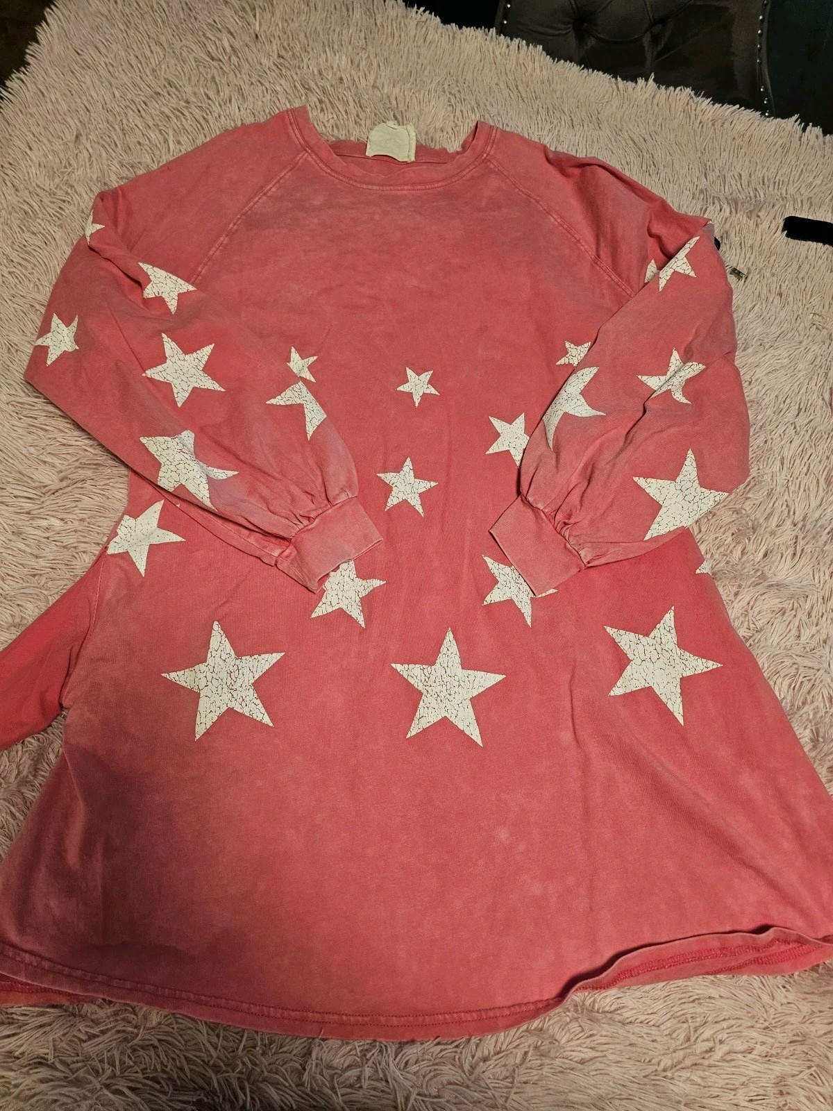 Fantastic Fawn PINK Tunic Mini Dress W/POCKETS Size Small