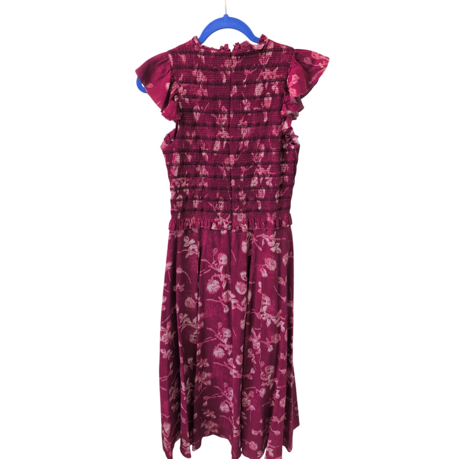 Sea New York Merlot Monet Smocked Dress size 8