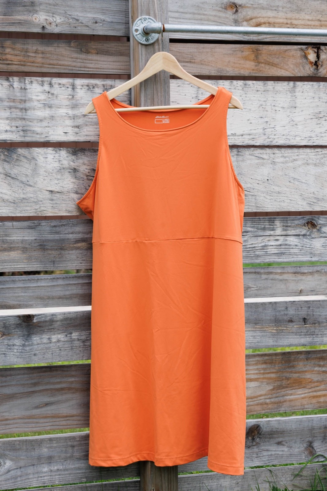 Eddie Bauer Womens Orange Sleeveless Athletic Everyday Dress Size T2XL