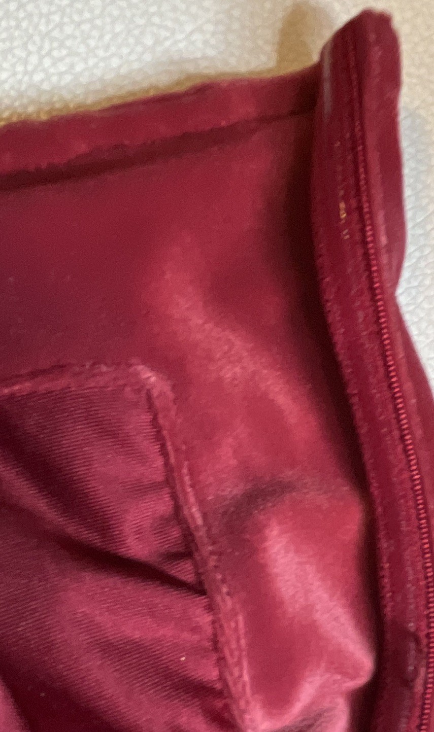 NEWbar III Burgundy Solid Velvet V-Neck Strapless Side Slit Midi Sheath Dress M