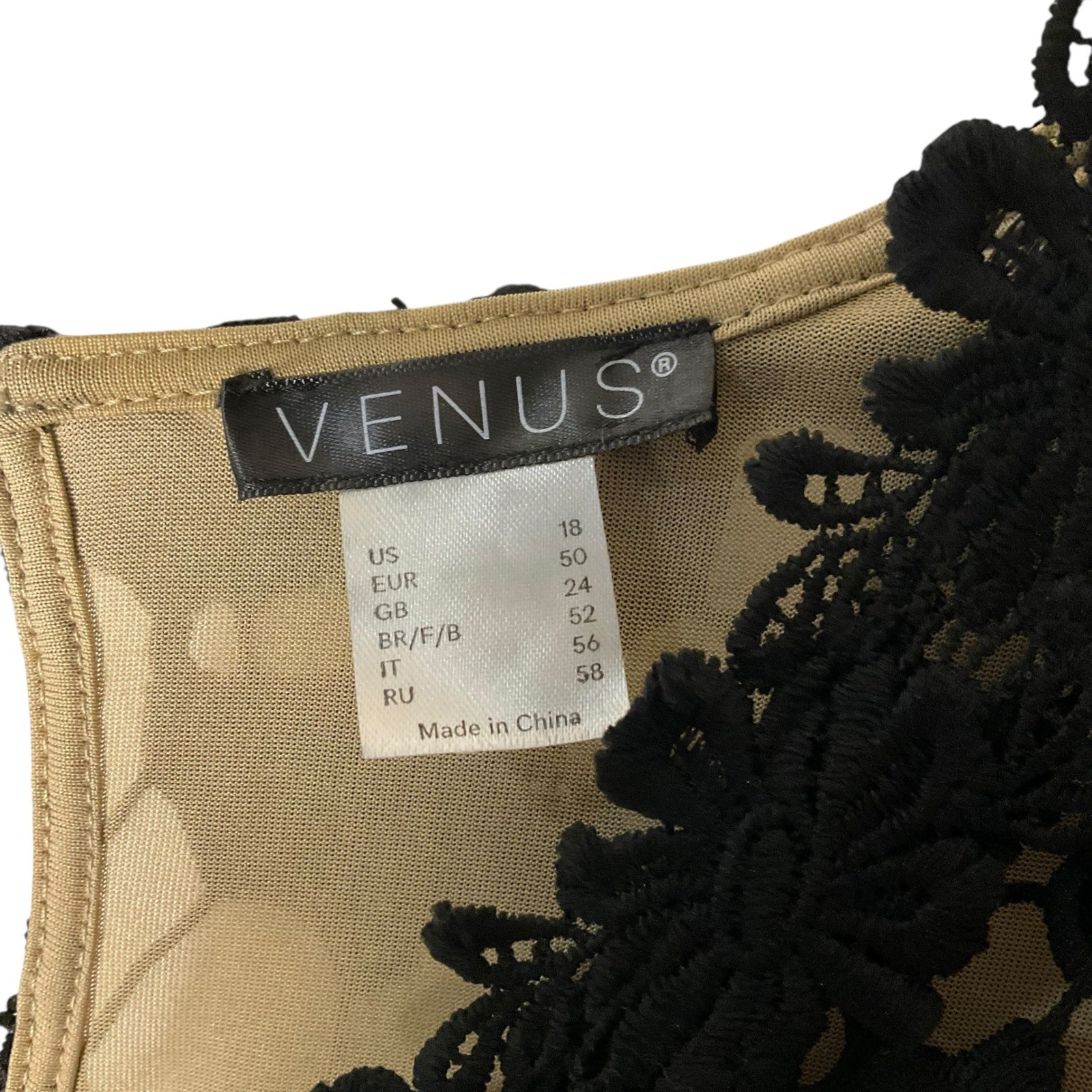 VENUS Velvet Cutout Lace V-Neck Mini Dress Goth Witchy Whimsigoth Black Size 18