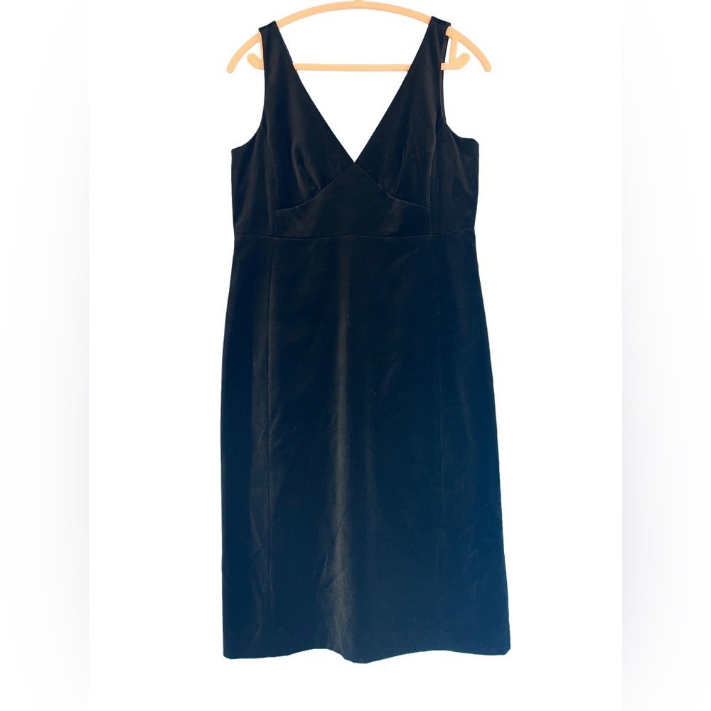 J crew velvet dress black tie cocktail holiday party dress classic mature 10